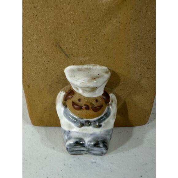 Fitz and Floyd Spoons Holder 1983 Brown Ceramic Chef Vintage Japan - Picture 5 of 9